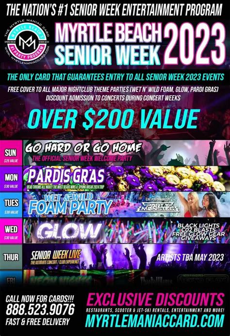 And with the pandemic over more and more are attending this. . Senior week myrtle beach 2023 dates